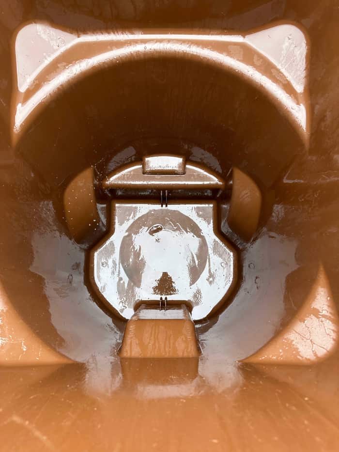 Clean trash bin after Keep Bin Clean professional hot pressure wash service
